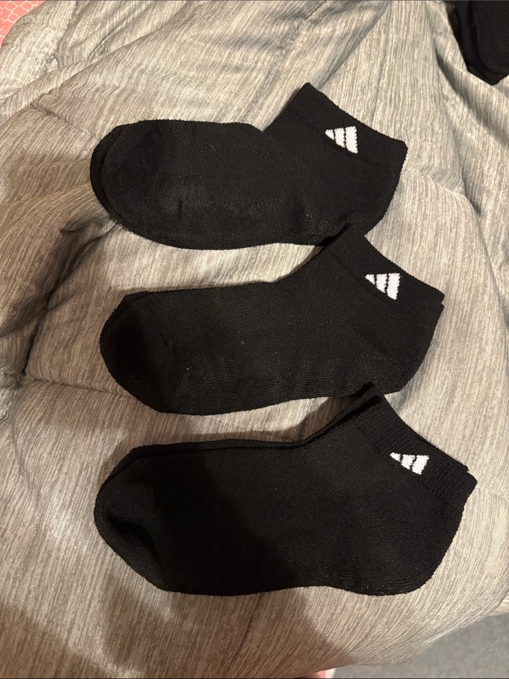 Adidas Black Low-Cut Athletic Socks - 6 pack